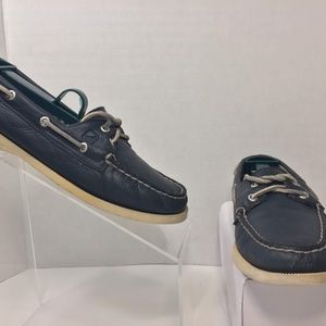 Sperry Top-Sider Women's Blue Leather Boat Shoe